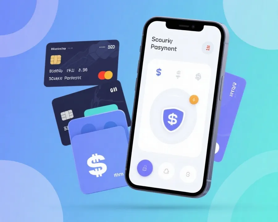 Secure payment guidance illustration
